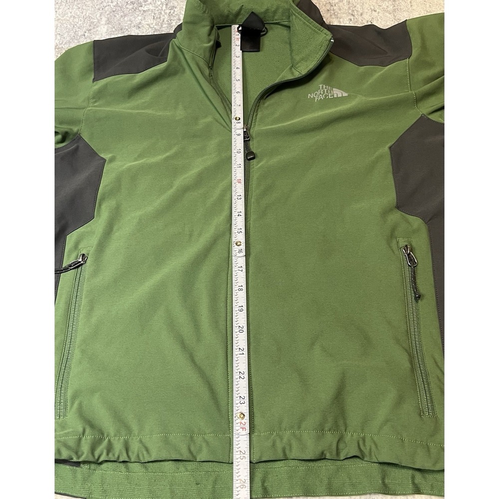 The North Face Apex Jacket Mens Medium Green Full Zip Softshell Bionic - Picture 7 of 9